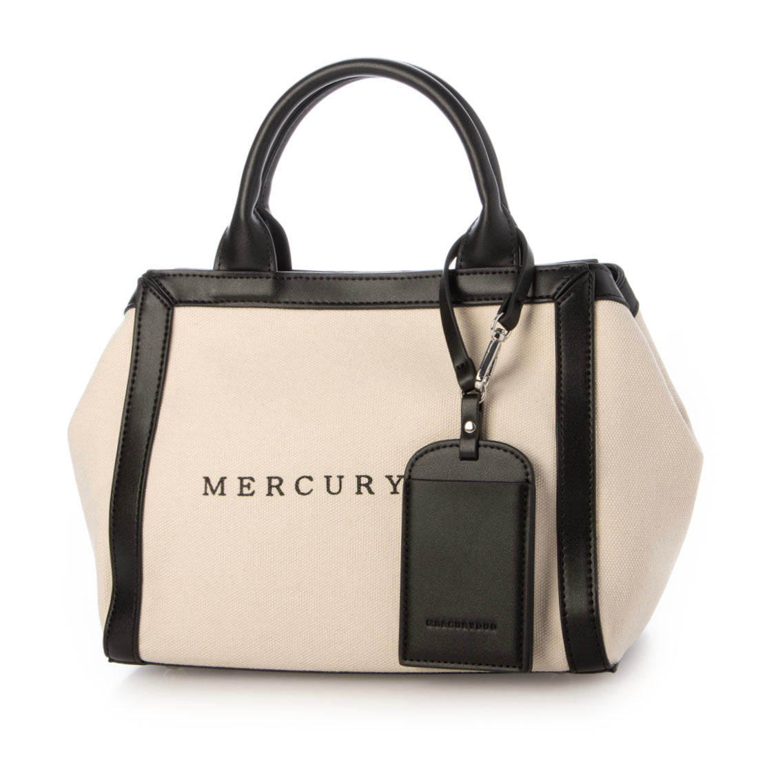 マーキュリーデュオ MERCURYDUO 軽量キャンバスロゴ 2WAYトートバッグ （BLK/IVO） BLK/IVO