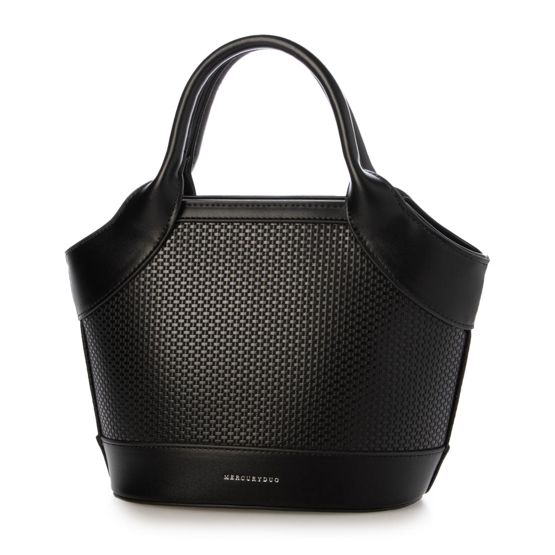 マーキュリーデュオ MERCURYDUO ミックスマテリアル ハンドバッグ （BLK） BLK