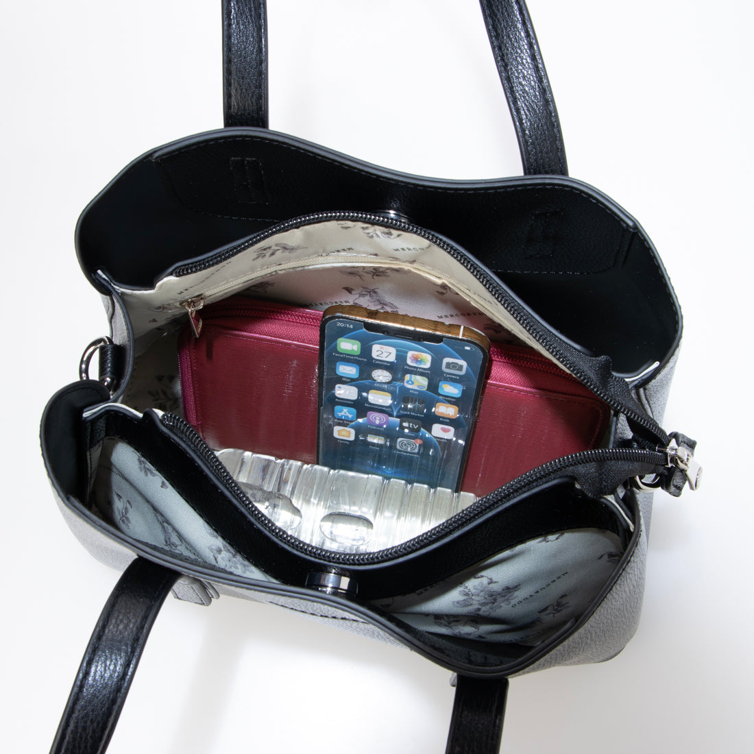 マーキュリーデュオ MERCURYDUO アオリワークハンドバッグ （IVO03） IVO03