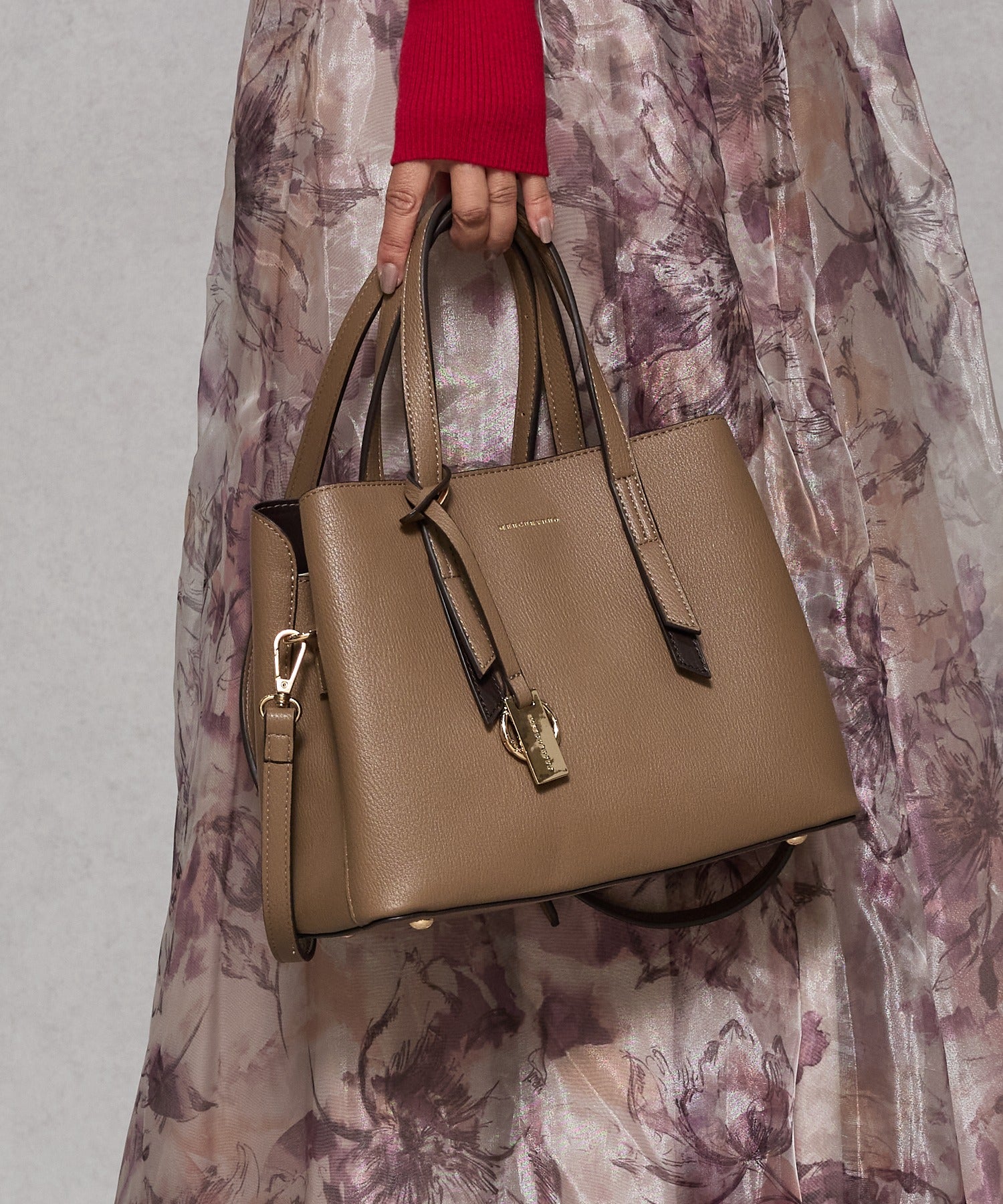 マーキュリーデュオ MERCURYDUO アオリワークハンドバッグ （GREGE54） GREGE54