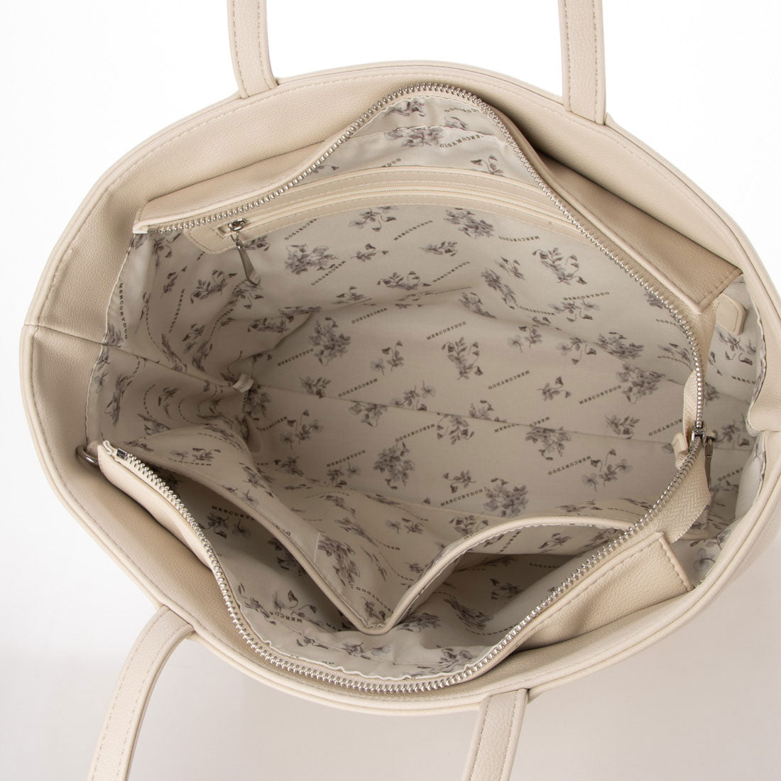 マーキュリーデュオ MERCURYDUO レニス チャーム付きシンプルトートバッグ （IVO） IVO