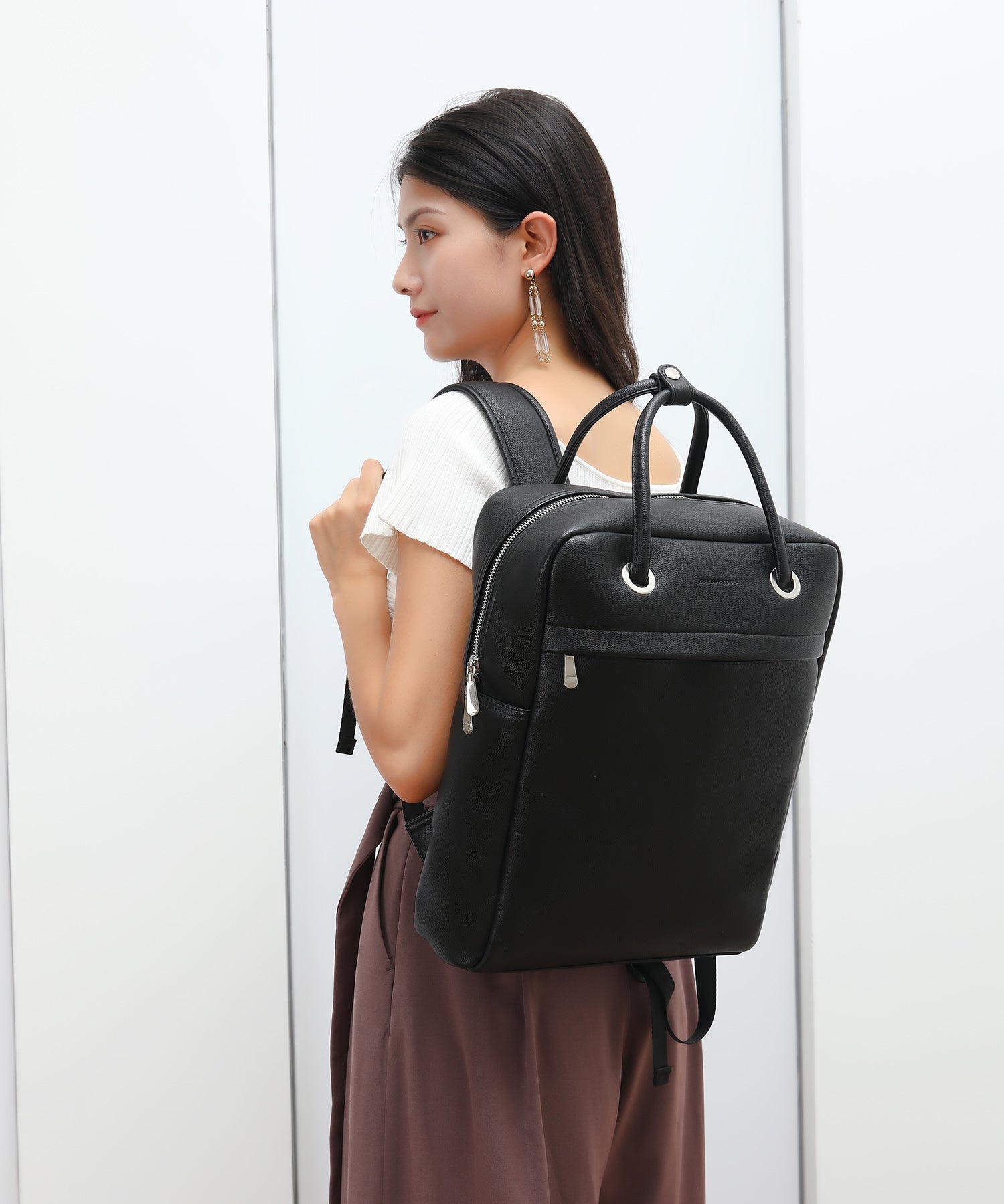 MERCURYDUO Metal Eyelet Large Backpack