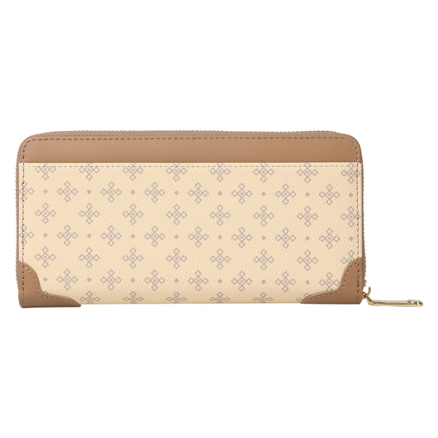 マーキュリーデュオ MERCURYDUO マーキュリーデュオ MERCURYDUO 財布 長財布 レディース ラウンドファスナー MONOGRAM LONG WALLET ブラック ベージュ 黒 MER-90060W （ブラック(76)） ブラック(76)