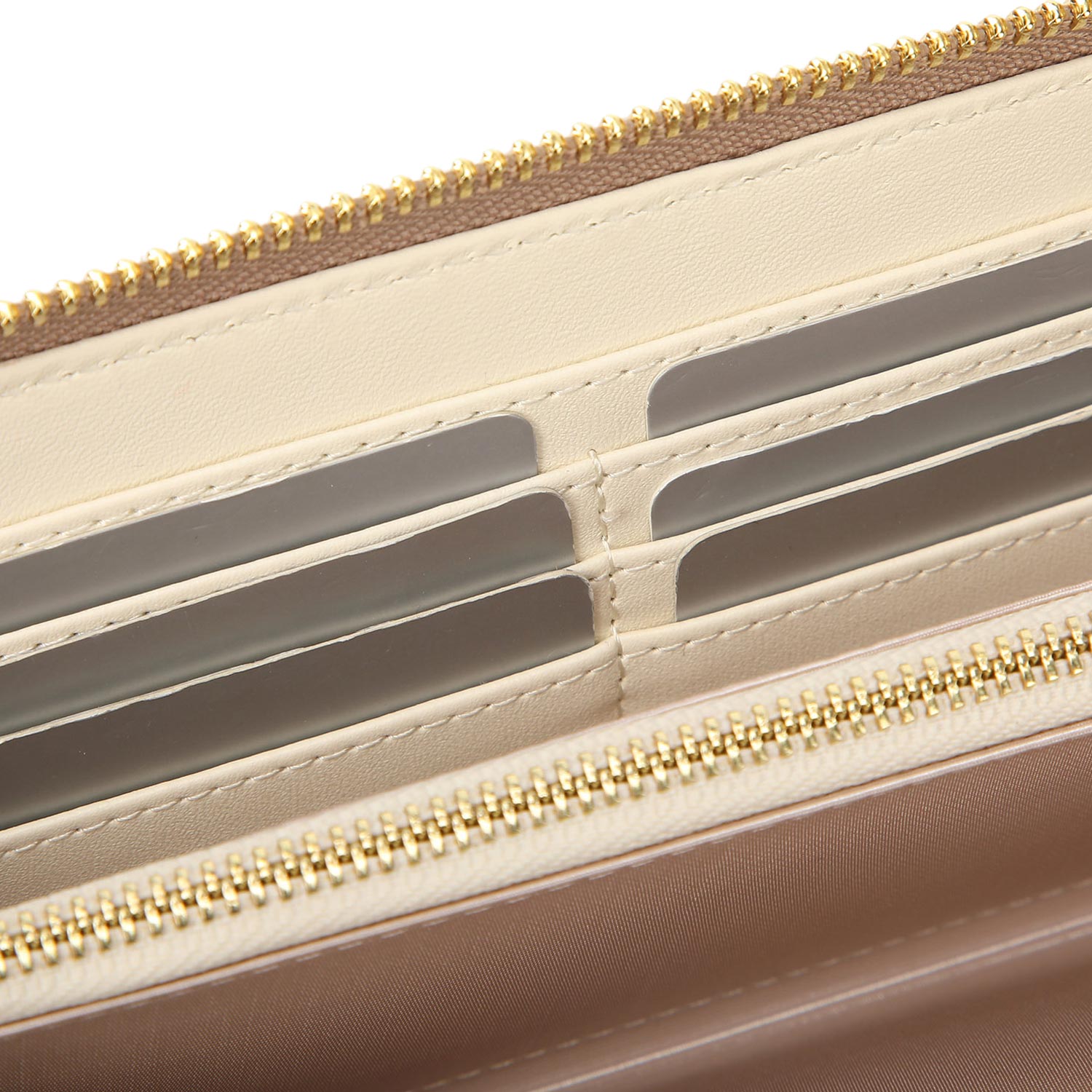 マーキュリーデュオ MERCURYDUO マーキュリーデュオ MERCURYDUO 財布 長財布 レディース ラウンドファスナー MONOGRAM LONG WALLET ブラック ベージュ 黒 MER-90060W （ブラック(76)） ブラック(76)