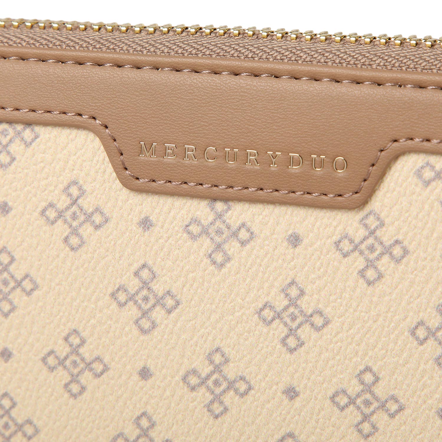 マーキュリーデュオ MERCURYDUO マーキュリーデュオ MERCURYDUO 財布 長財布 レディース ラウンドファスナー MONOGRAM LONG WALLET ブラック ベージュ 黒 MER-90060W （ブラック(76)） ブラック(76)