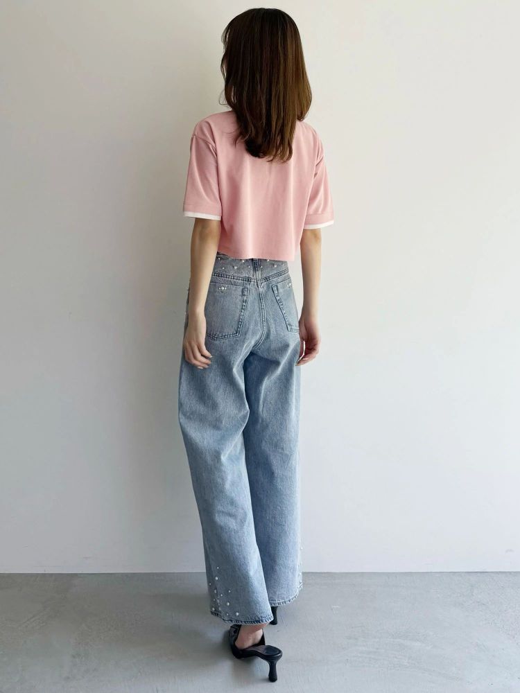 マーキュリーデュオ MERCURYDUO パールデニムパンツ （ブルー） ブルー