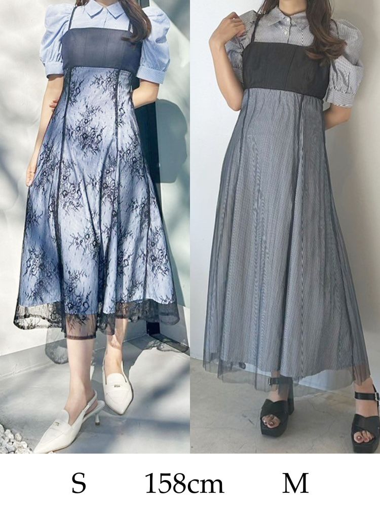 マーキュリーデュオ MERCURYDUO ビスチェドッキングパワショルシャツワンピース （オフホワイト） オフホワイト