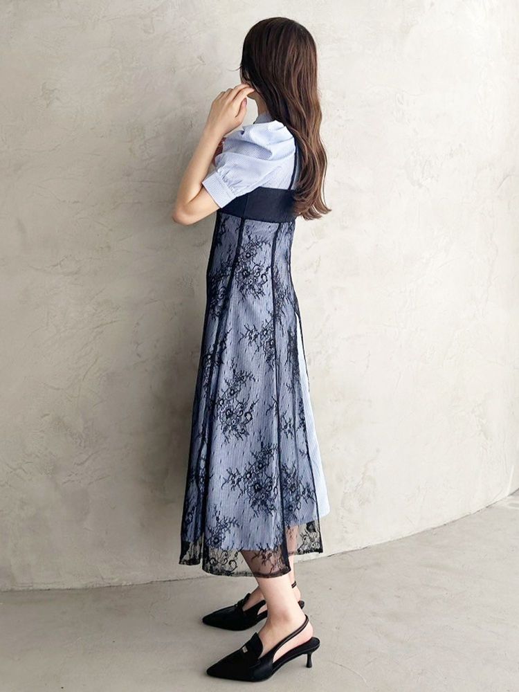 マーキュリーデュオ MERCURYDUO ビスチェドッキングパワショルシャツワンピース （オフホワイト） オフホワイト