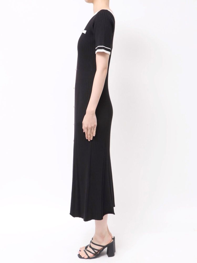 マーキュリーデュオ MERCURYDUO バイカラーニットワンピース （ベージュ） ベージュ