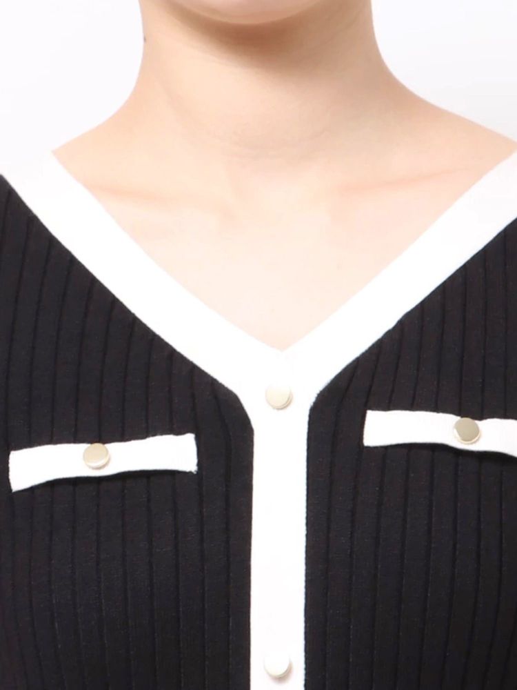 マーキュリーデュオ MERCURYDUO バイカラーニットワンピース （ベージュ） ベージュ