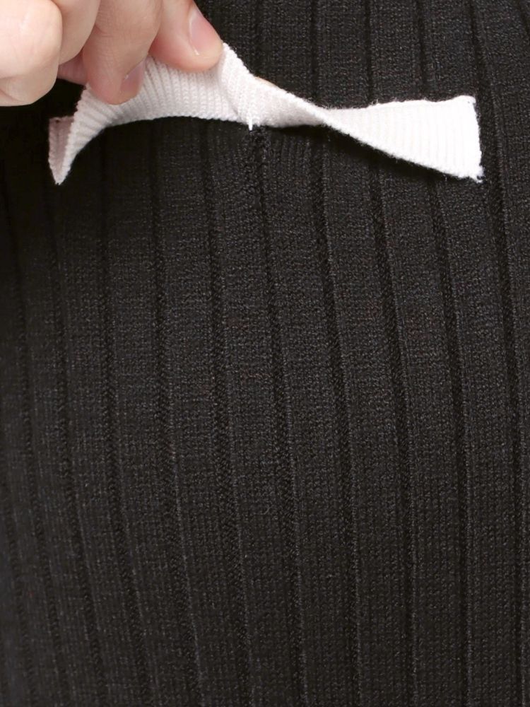 マーキュリーデュオ MERCURYDUO バイカラーニットワンピース （ベージュ） ベージュ