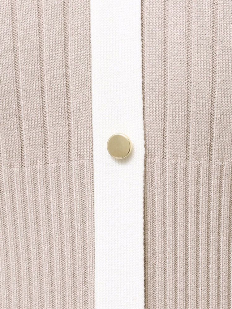 マーキュリーデュオ MERCURYDUO バイカラーニットワンピース （ベージュ） ベージュ