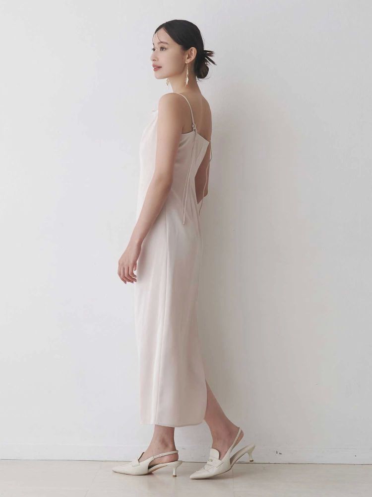 マーキュリーデュオ MERCURYDUO サテンキャミナローワンピース （ベビーピンク） ベビーピンク