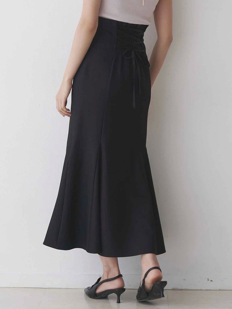 マーキュリーデュオ MERCURYDUO バックレースアップストレッチマーメイドスカート （アイボリー） アイボリー