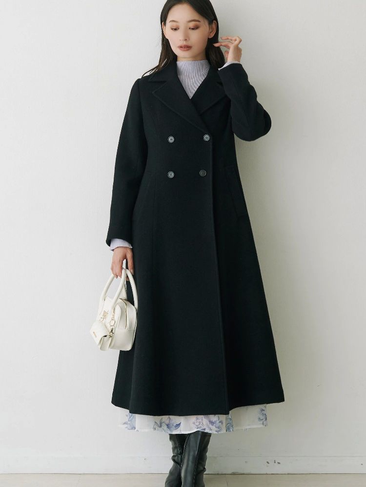 マーキュリーデュオ MERCURYDUO フィットアンドフレアコート （アイボリー） アイボリー