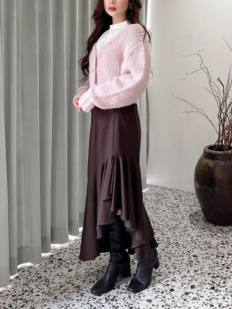 マーキュリーデュオ MERCURYDUO ローゲージデザインボタンカーディガン （オフホワイト） オフホワイト