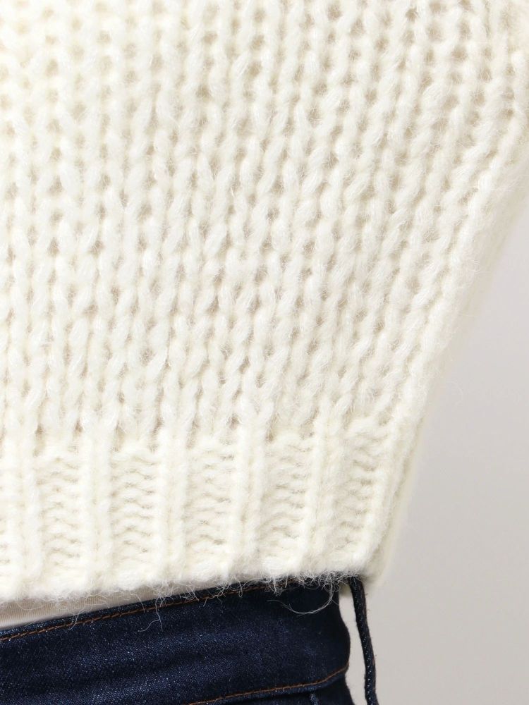 マーキュリーデュオ MERCURYDUO ローゲージデザインボタンカーディガン （オフホワイト） オフホワイト