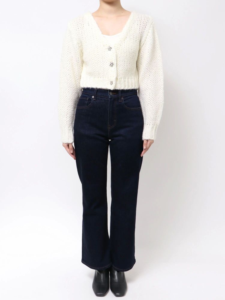 マーキュリーデュオ MERCURYDUO ローゲージデザインボタンカーディガン （オフホワイト） オフホワイト