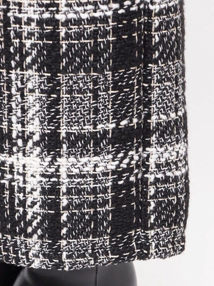 マーキュリーデュオ MERCURYDUO チェックツィードタイトスカート （オフホワイト） オフホワイト