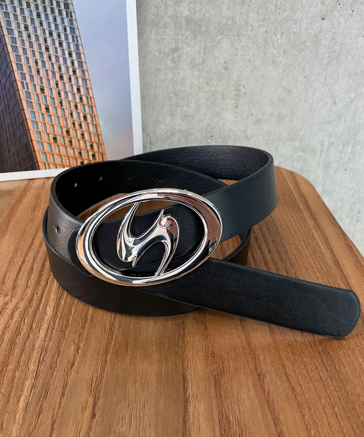 ミージェーン me Jane ロゴバックルベルト （ブラック） ブラック