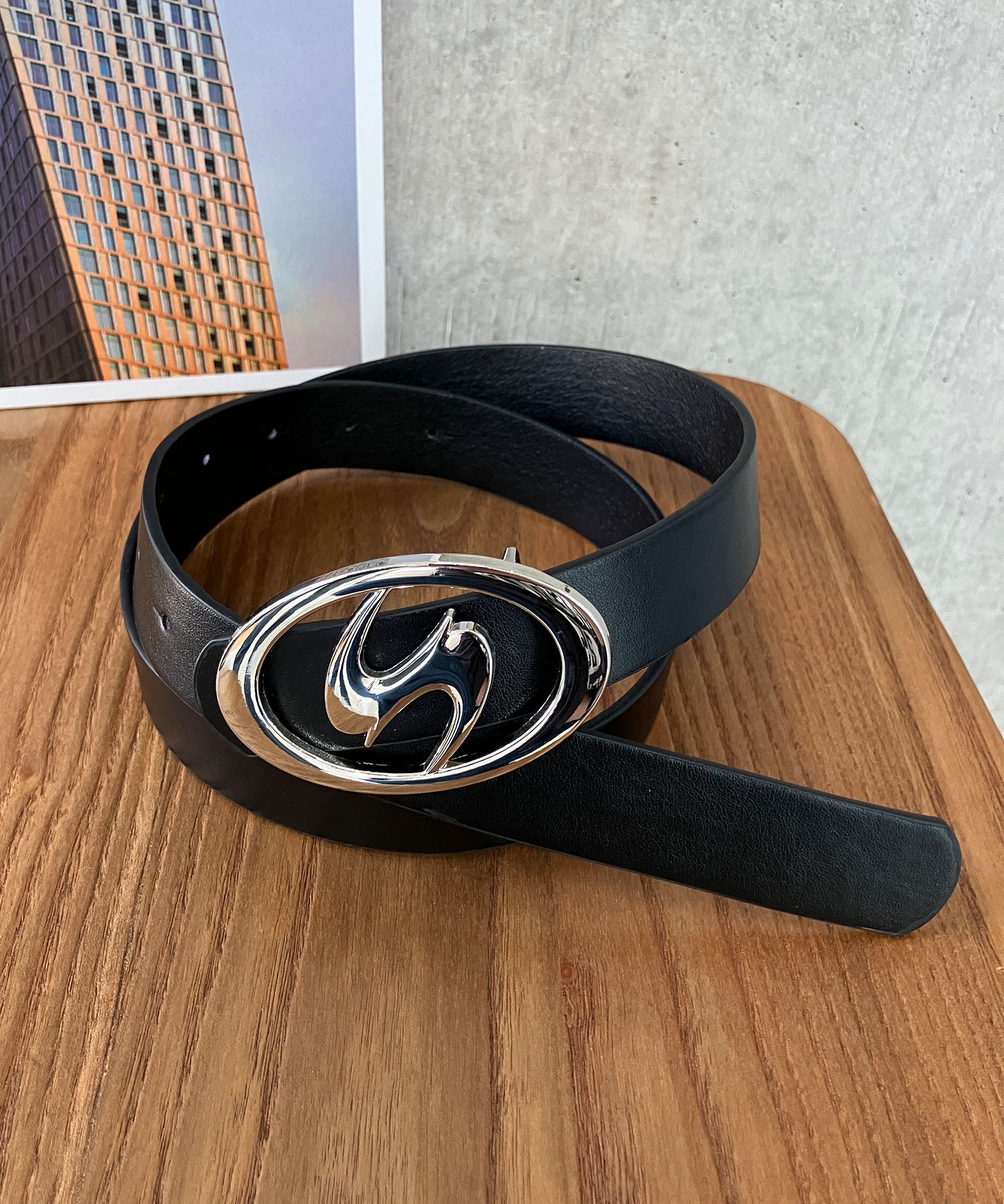 ミージェーン me Jane ロゴバックルベルト （ブラック） ブラック