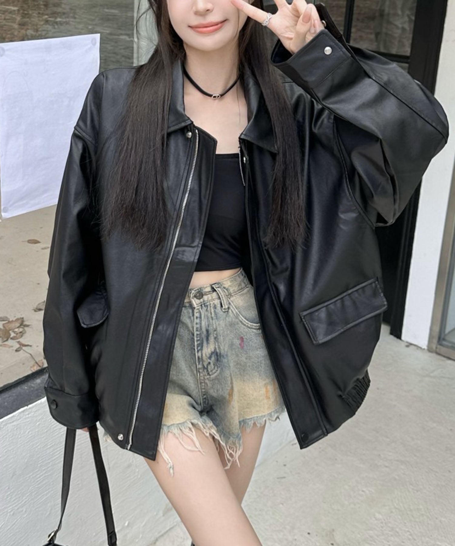 米傑恩 me Jane 假皮革外套