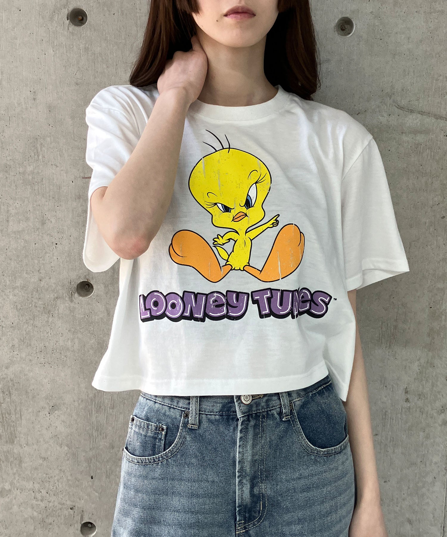 ミージェーン me Jane TWEETYプリントTシャツ （オフホワイト） オフホワイト