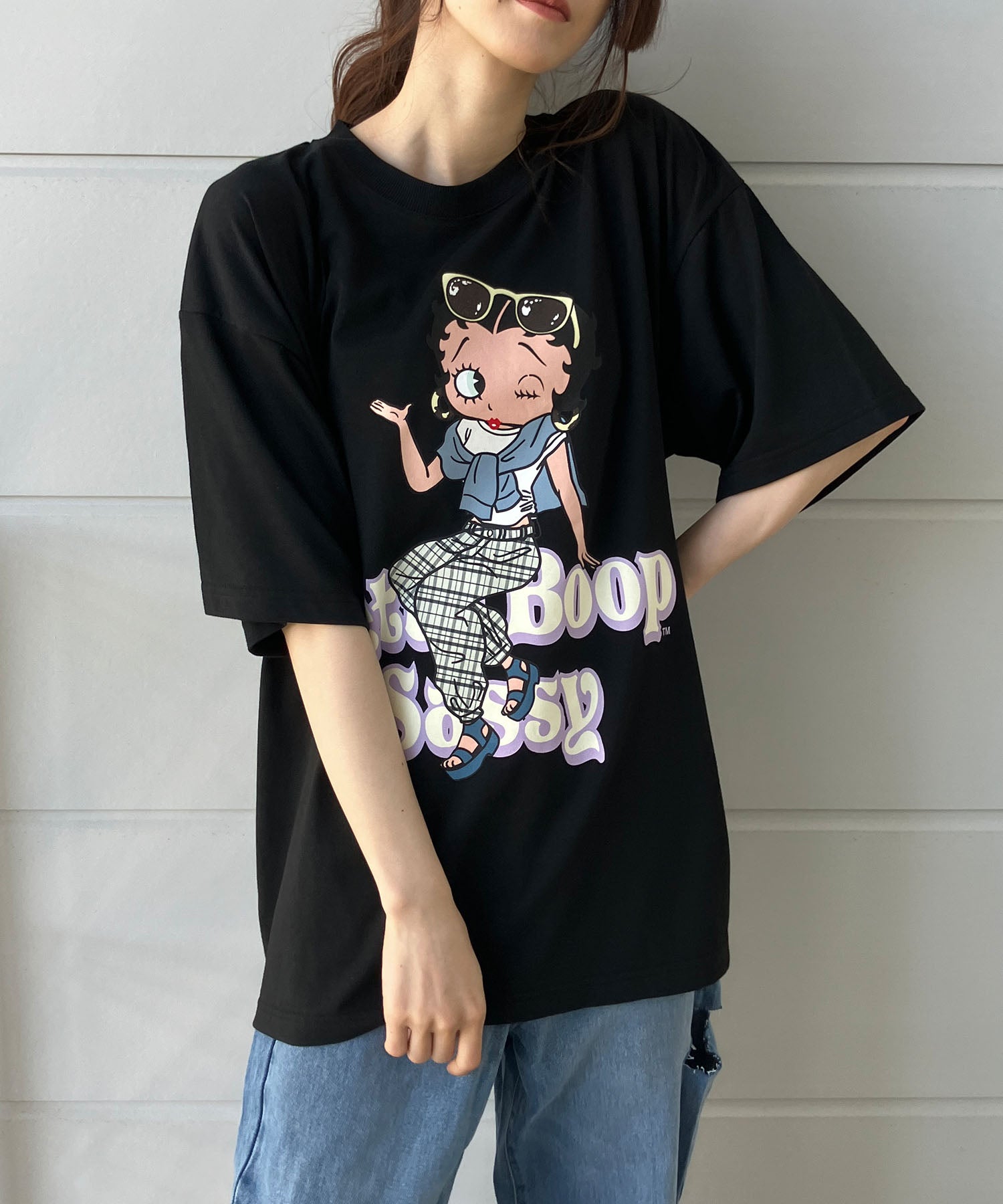ミージェーン me Jane BETTY BOOPプリントTシャツ （ブラック） ブラック