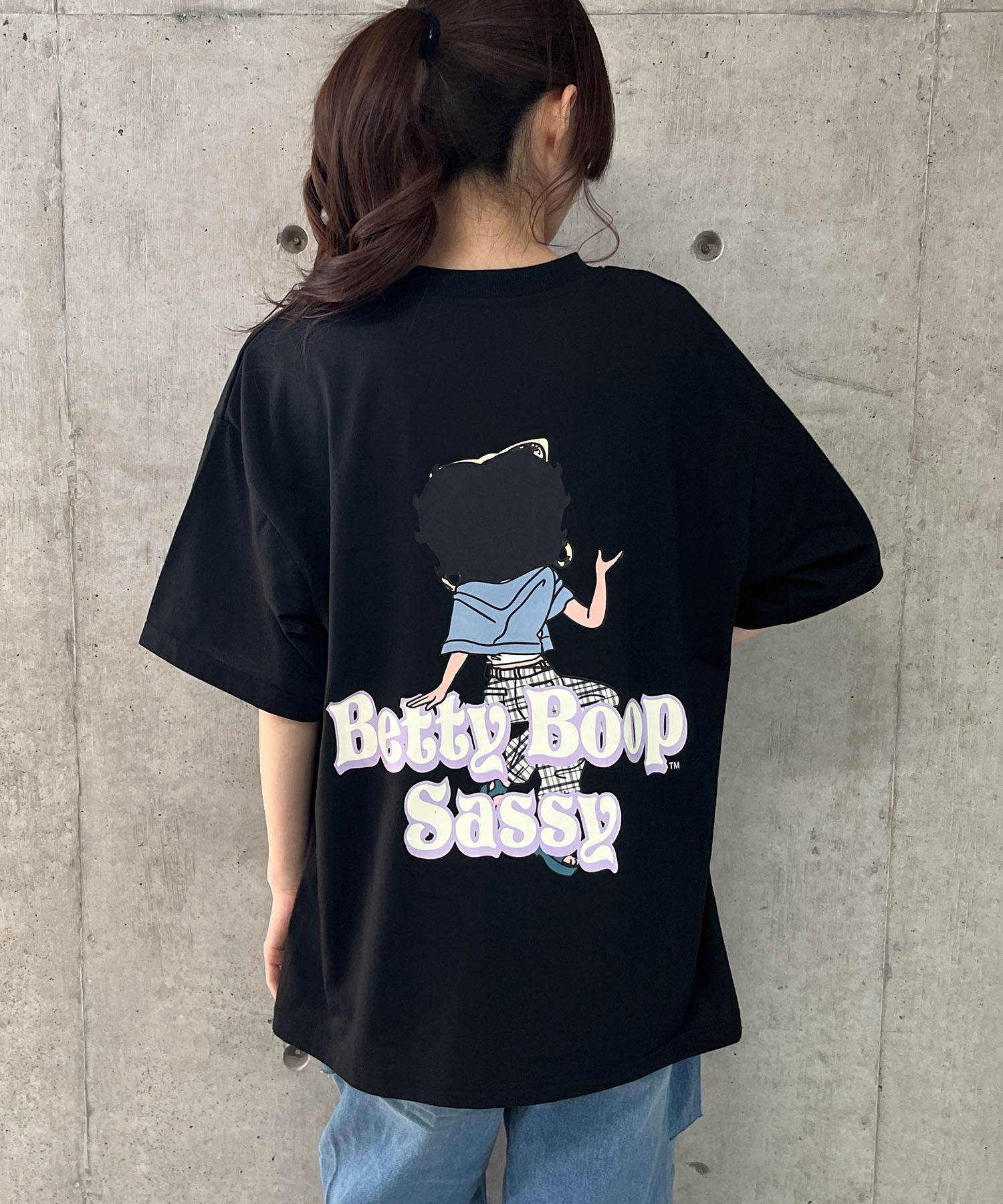 ミージェーン me Jane BETTY BOOPプリントTシャツ （ブラック） ブラック