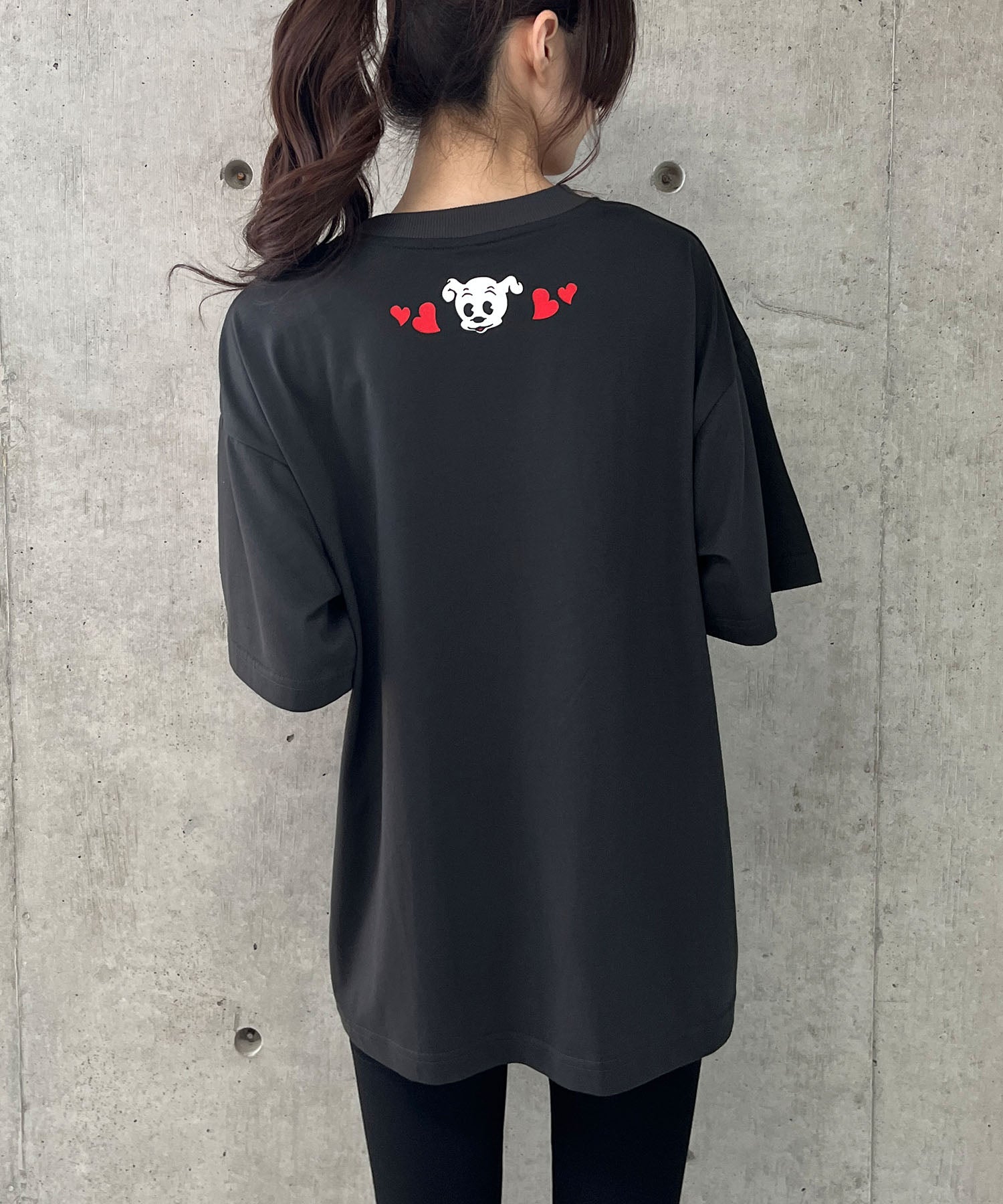 ミージェーン me Jane BETTY BOOPハートプリントTシャツ （チャコールグレー） チャコールグレー