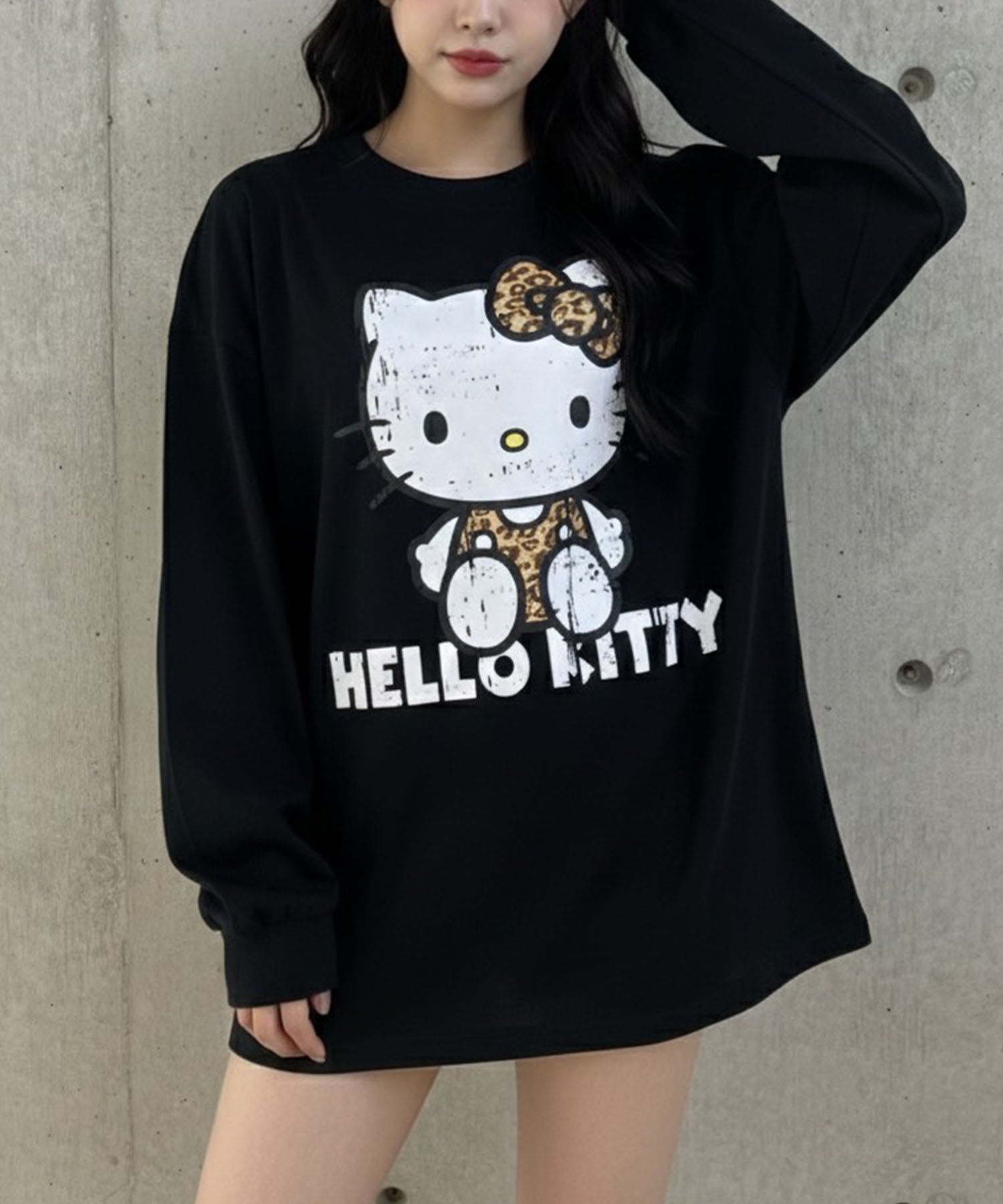 ミージェーン me Jane HELLO KITTYプリントロンT （ブラック） ブラック