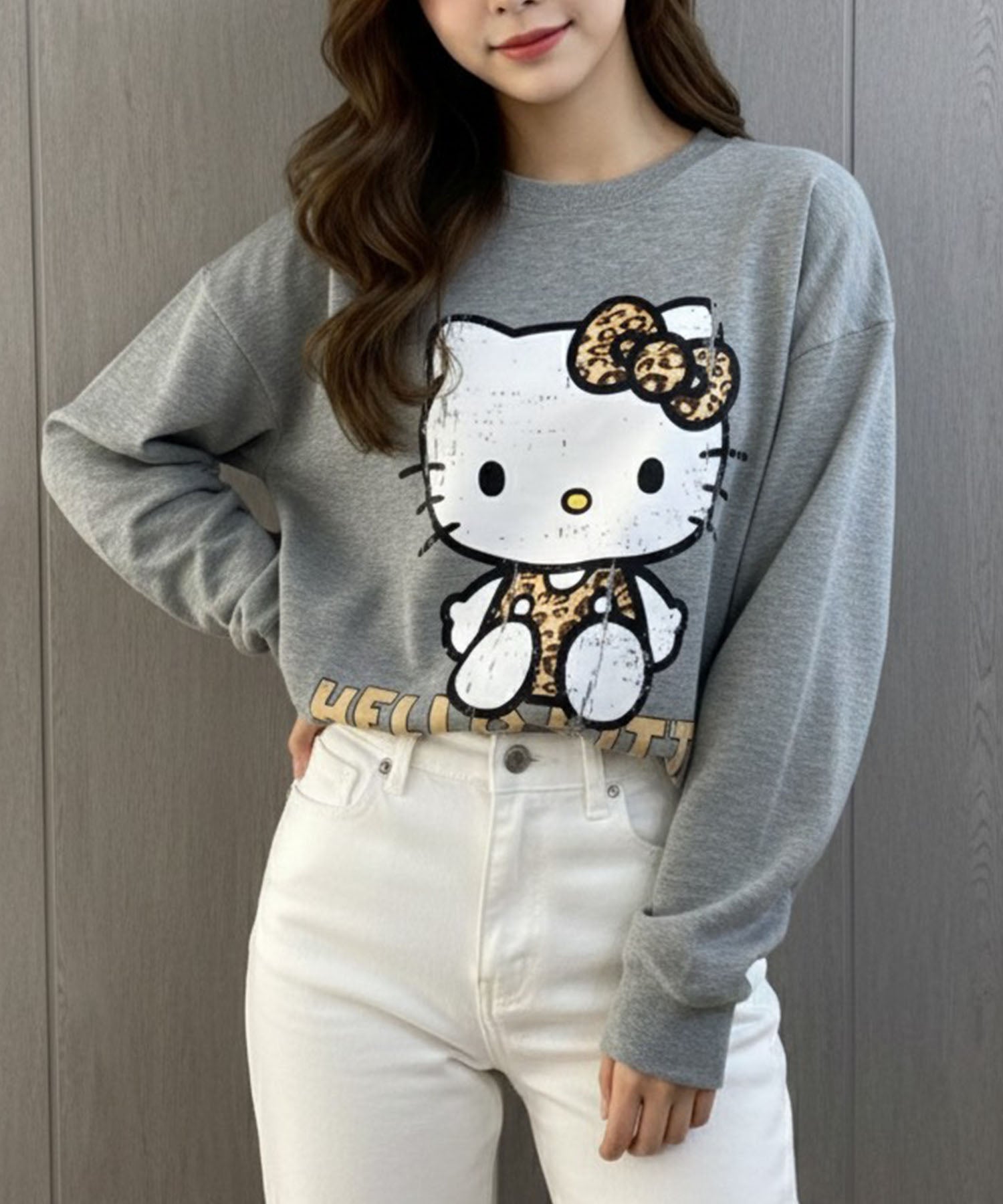 ミージェーン me Jane HELLO KITTYプリントロンT （グレー） グレー