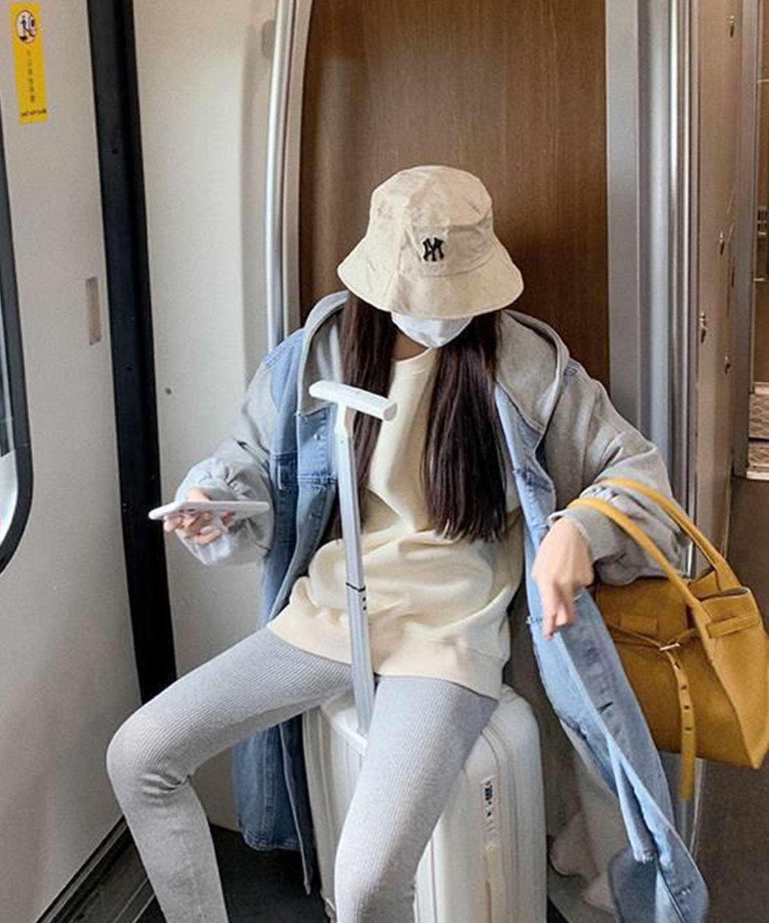 ミージェーン me Jane デニム切替オーバーサイズフードコート （グレー） グレー