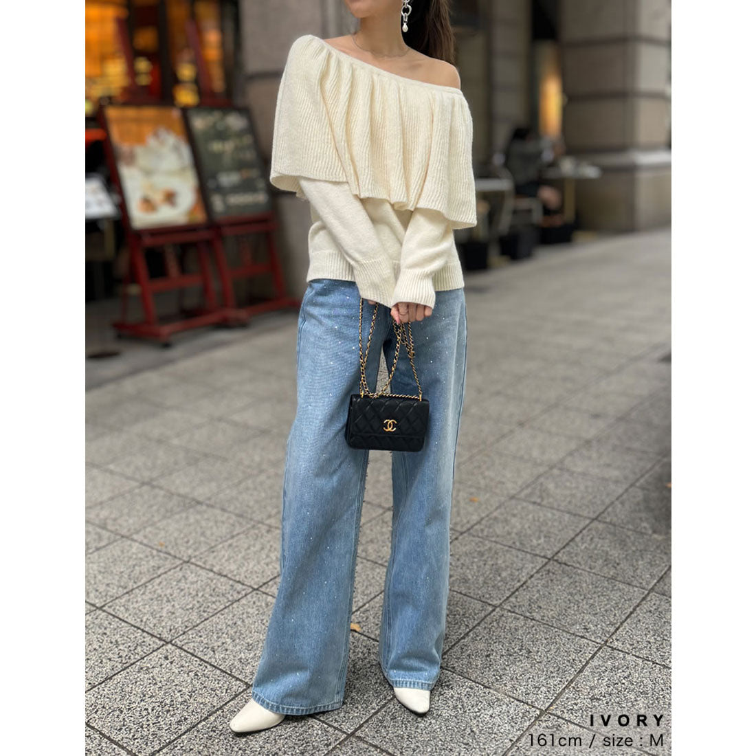 ミズム MEISM [2024-25 WINTER COLLECTION][MEISM by Re:EDIT]3WAYラッフルフリルニットプルオーバー