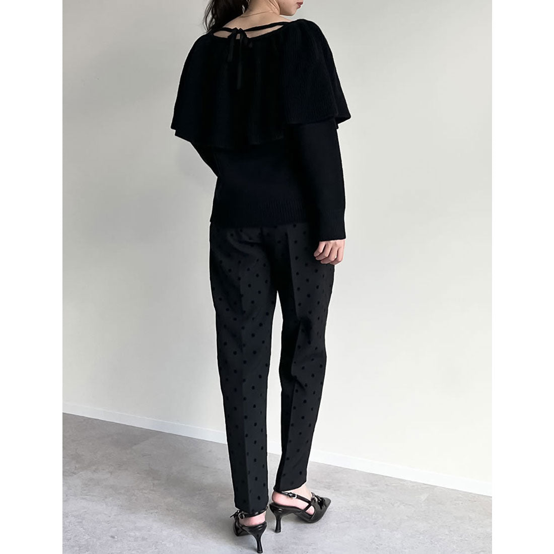 ミズム MEISM [2024-25 WINTER COLLECTION][MEISM by Re:EDIT]3WAYラッフルフリルニットプルオーバー