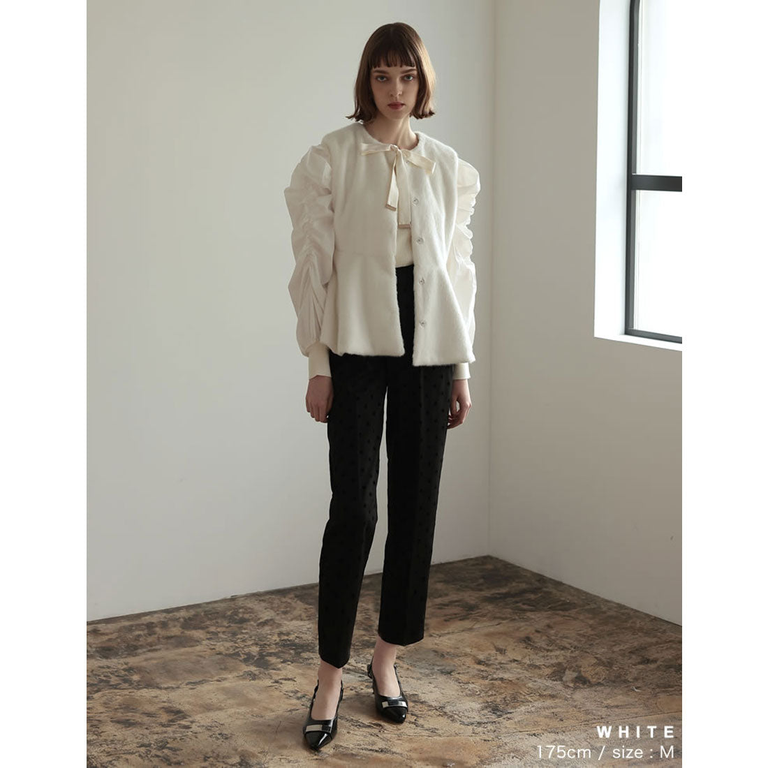ミズム MEISM [2023A/W COLLECTION][MEISM by Re:EDIT]マルチウェイフェイクファーペプラムベスト