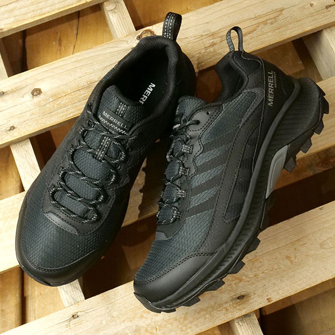 メレル MERRELL M SPEED STRIKE 2 WATERPROOF BLACK [J037841]