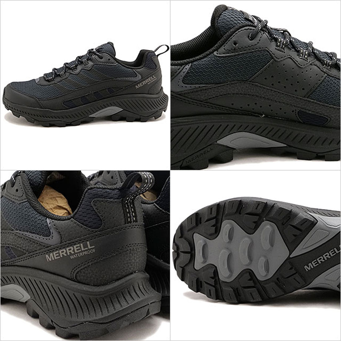 メレル MERRELL M SPEED STRIKE 2 WATERPROOF BLACK [J037841]