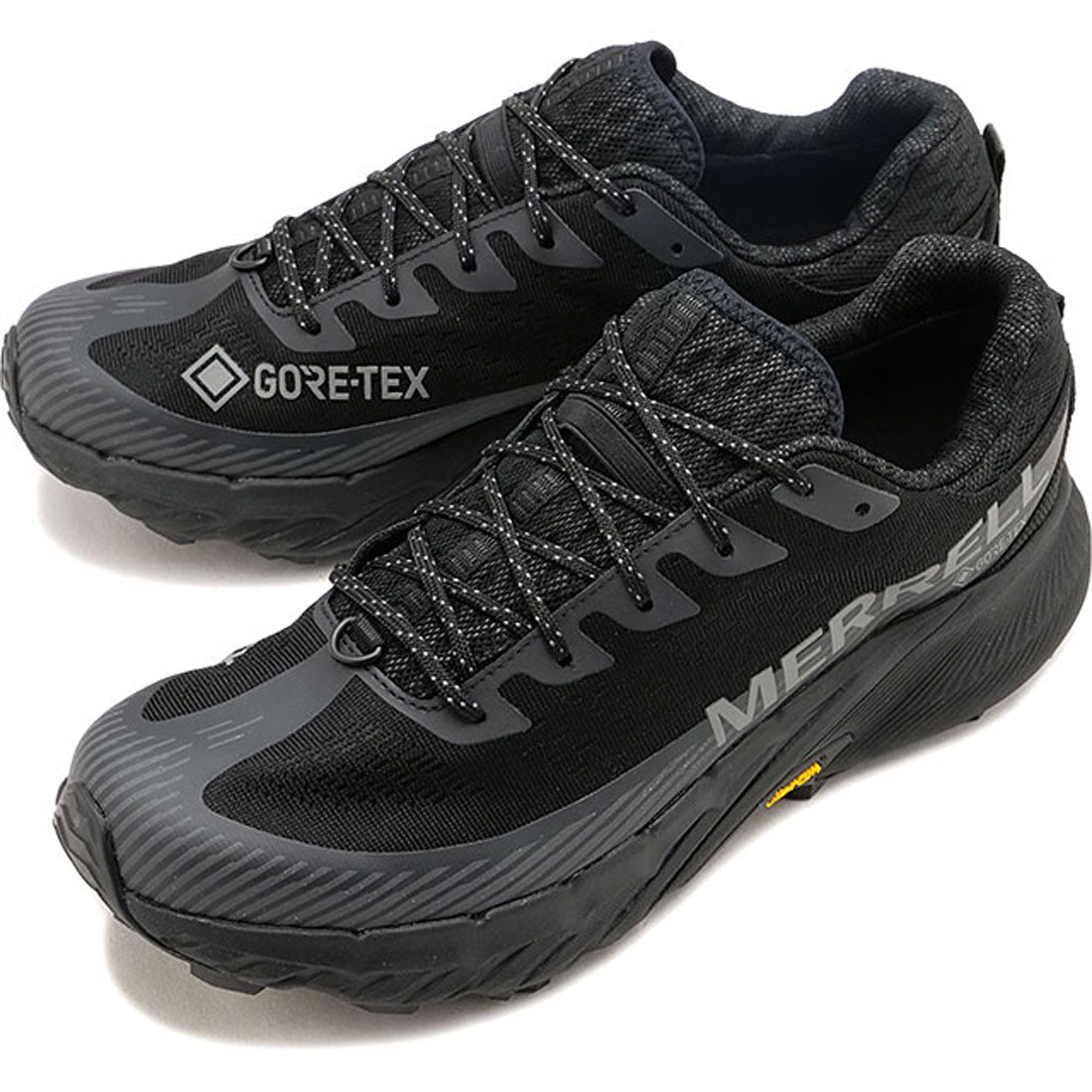メレル MERRELL M AGILITY PEAK 5 GORE-TEX BLACK/BLACK [J067745],BLACK/BLACK