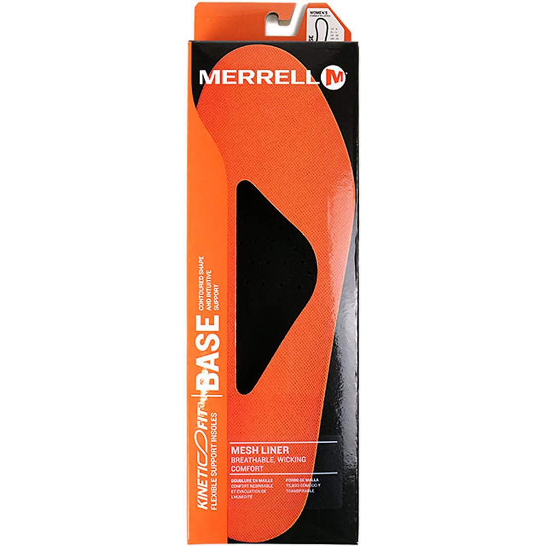 メレル MERRELL W KINETIC FIT BASE FOOTBED MEMORY BLACK [JAFABWM SS25]