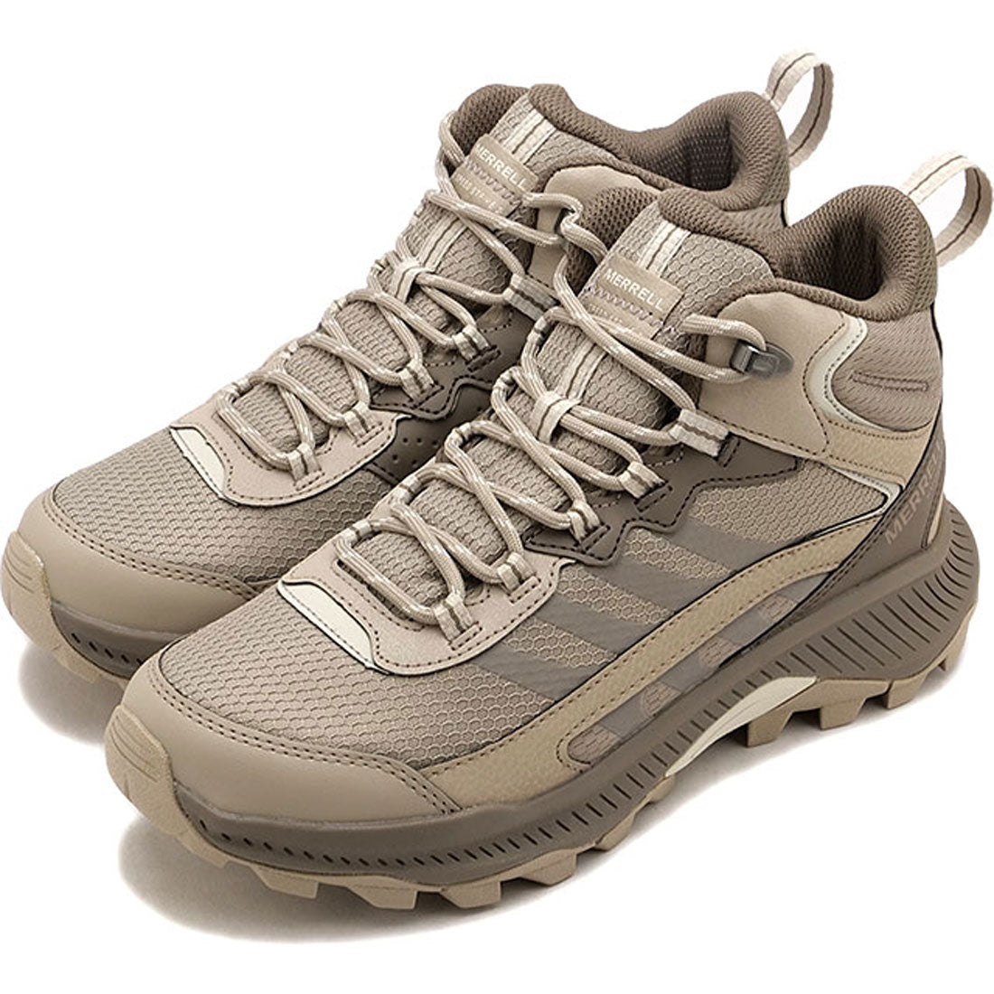 メレル MERRELL W SPEED STRIKE 2 MID WATERPROOF STONE [J038278],STONE