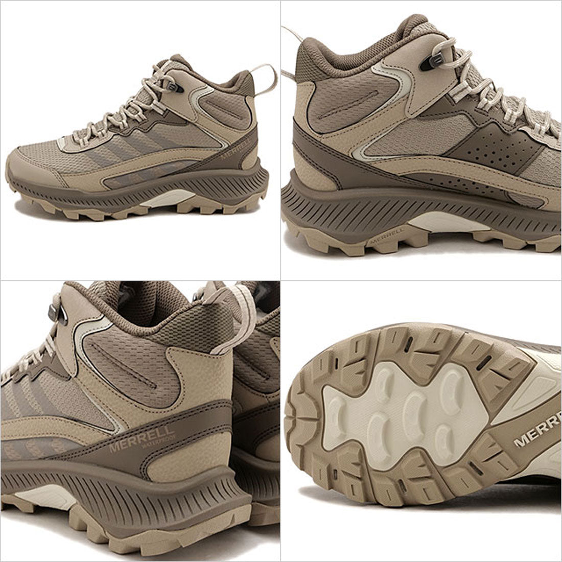 メレル MERRELL W SPEED STRIKE 2 MID WATERPROOF STONE [J038278]