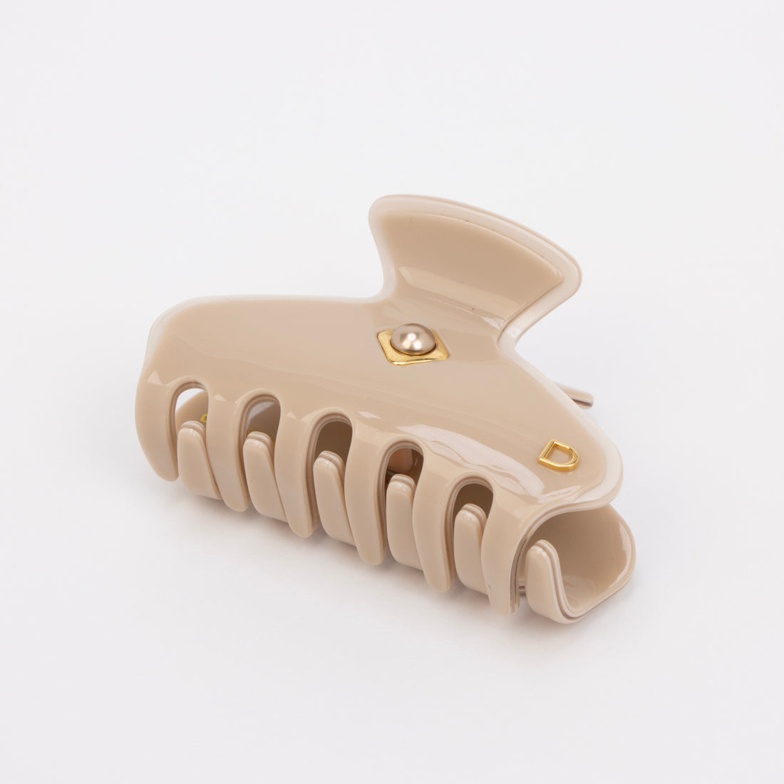 メタルアンドプラスチック METAL&PLASTIC バンスクリップ Mサイズ (ヘアクリップ) （ベージュ／クリーム） ベージュ／クリーム