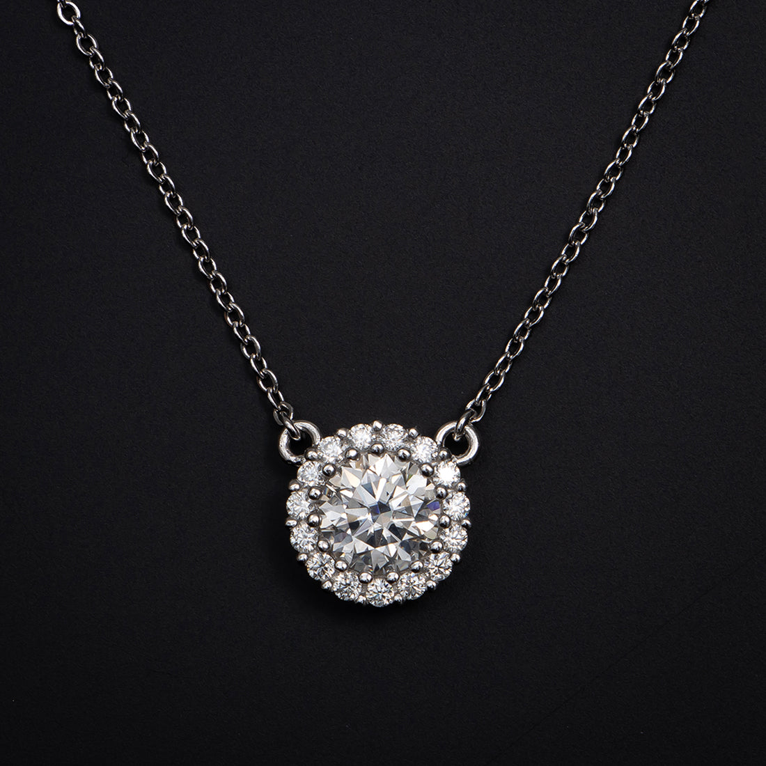 Meteor New York METEOR NEW YORK 1ct Halo Necklace 'MERCURY' 【Non-returnable item】