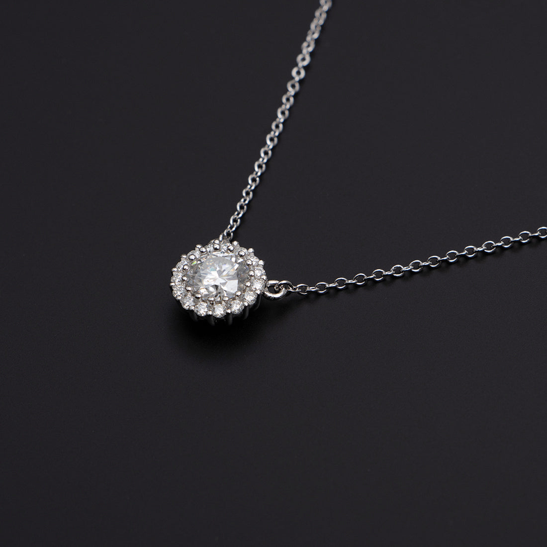 Meteor New York METEOR NEW YORK 1ct Halo Necklace 'MERCURY' 【Non-returnable item】