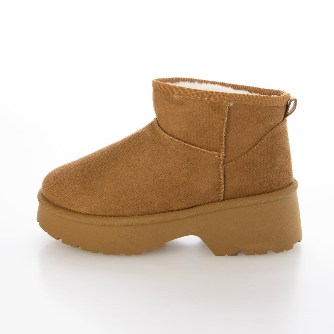 メヌエ Menue 厚底ヒール ショート ムートンブーツ （3080キャメルSD） 3080キャメルSD