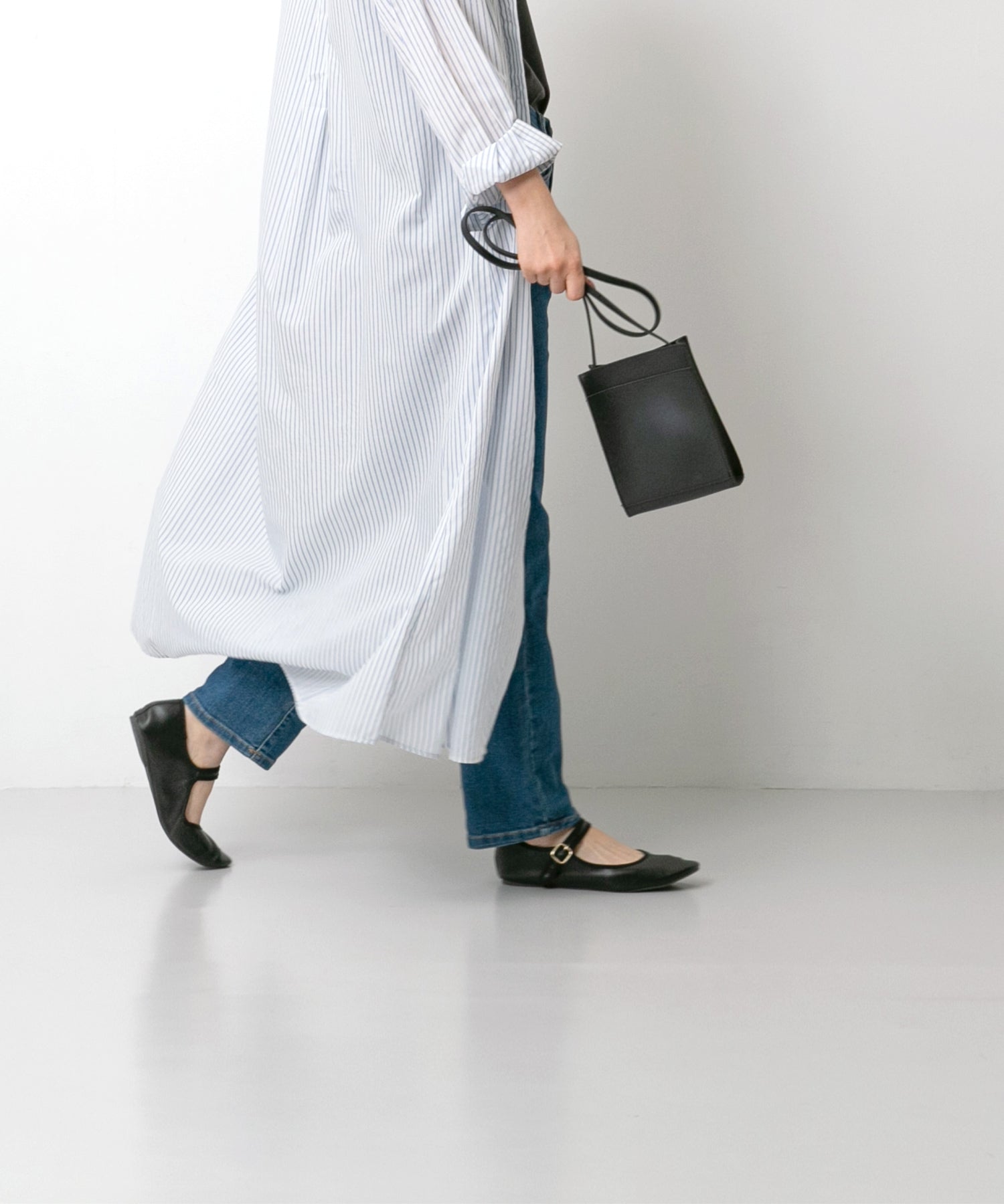 メヌエ Menue ふわカル ストラップ バレエシューズ（1020ブラックpu） 1020ブラックpu