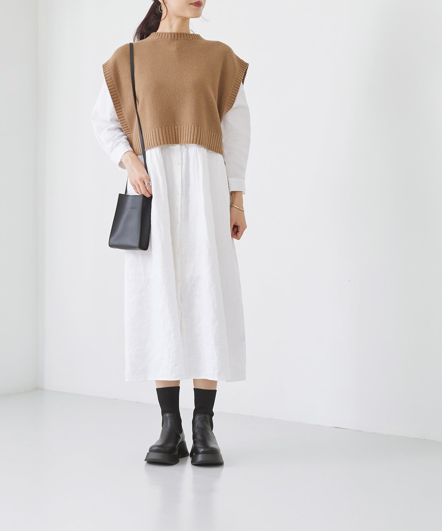 メヌエ Menue 厚底 ソックスブーツ
