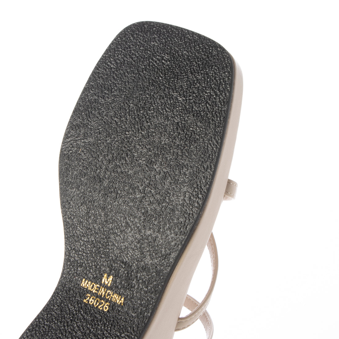 メヌエ Menue 厚底ナローストラップサンダル （1002ナチュラルPU） 1002ナチュラルPU