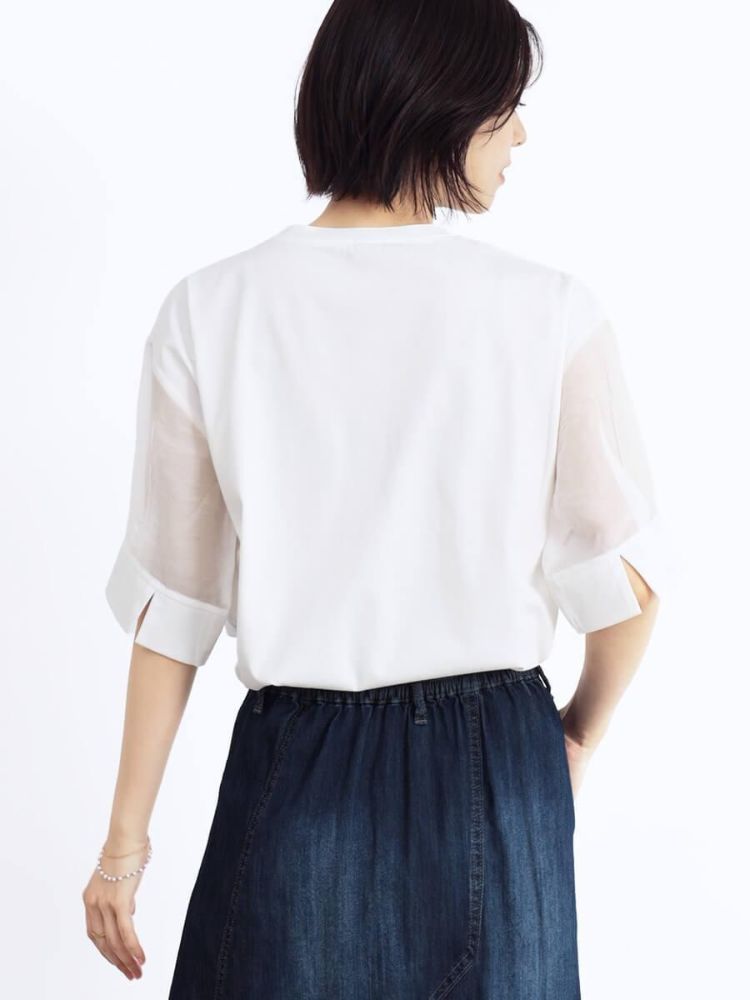 メドックオリジナルホワイト MEDOC original white バレエシューズプリント Tシャツ （オフホワイト） オフホワイト